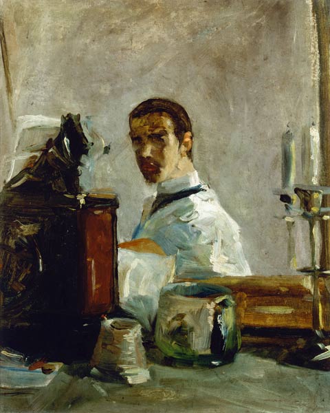 Autoportrait devant un miroir par Henri de Toulouse-Lautrec