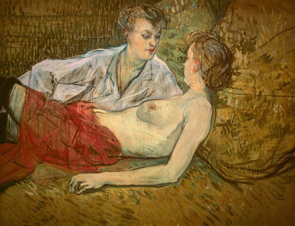 Two Girlfriends à Henri de Toulouse-Lautrec