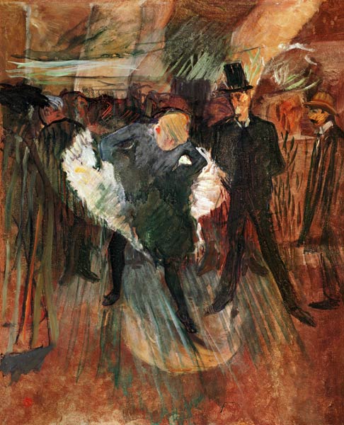 La Goulue and Valentin le Desosse à Henri de Toulouse-Lautrec