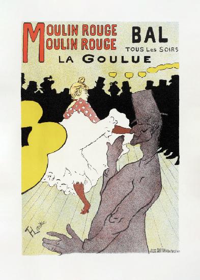 Affiche Pour Le Moulin Rouge la Goulue (1898