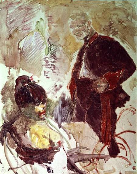 Artilleryman and girl à Henri de Toulouse-Lautrec