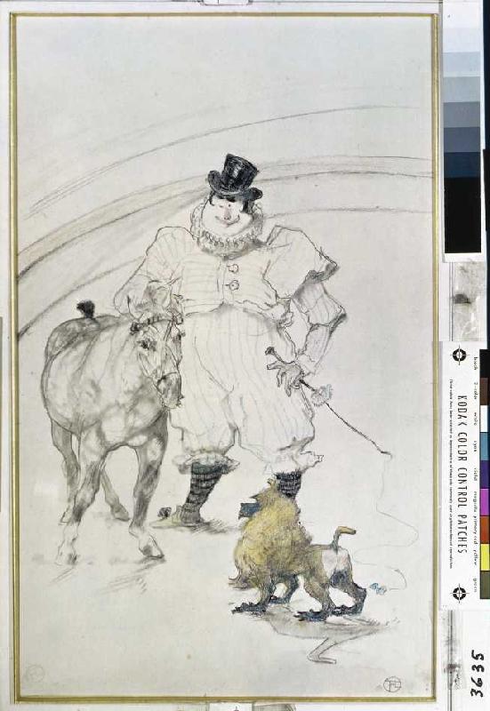 Clown, cheval et singe à Henri de Toulouse-Lautrec