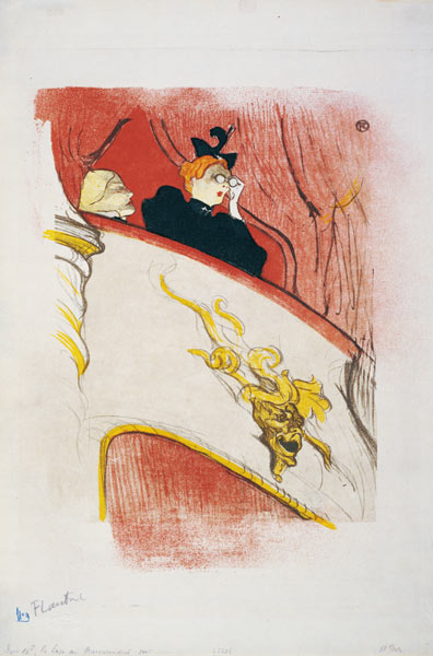 Die Loge mit der goldenen Maske (La loge au masceron doré) à Henri de Toulouse-Lautrec