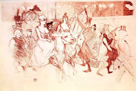 A Gala at the Moulin Rouge à Henri de Toulouse-Lautrec