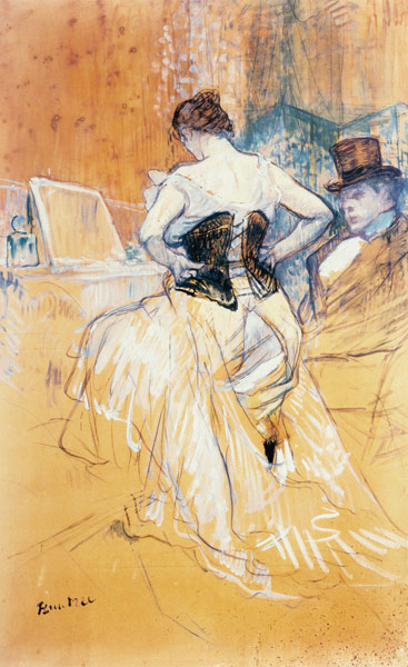 Woman with corset à Henri de Toulouse-Lautrec