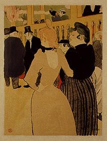 Dans le Moulin Rouge (La Goulue et la Mome Fromage) à Henri de Toulouse-Lautrec