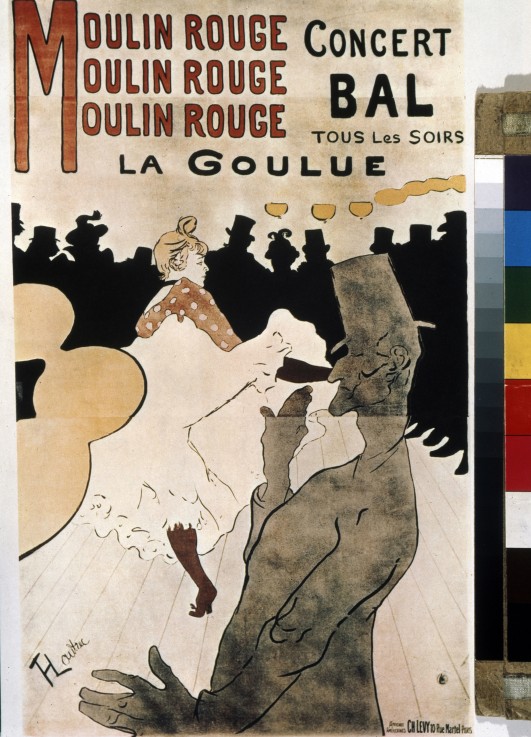 La Goulue au Moulin Rouge (Poster) à Henri de Toulouse-Lautrec