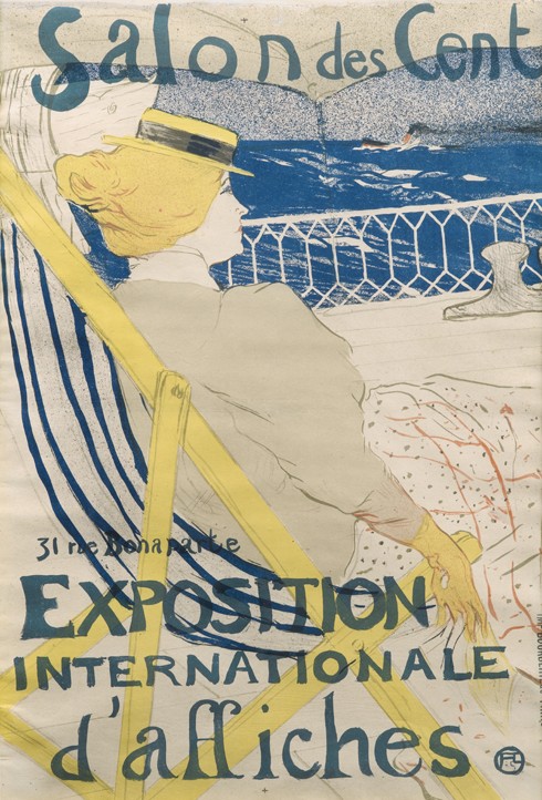 La passagere du 54 - Promenade en yacht (Salon des Cent) à Henri de Toulouse-Lautrec
