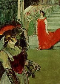 Messalina à l'escalier et ses comparses à Henri de Toulouse-Lautrec