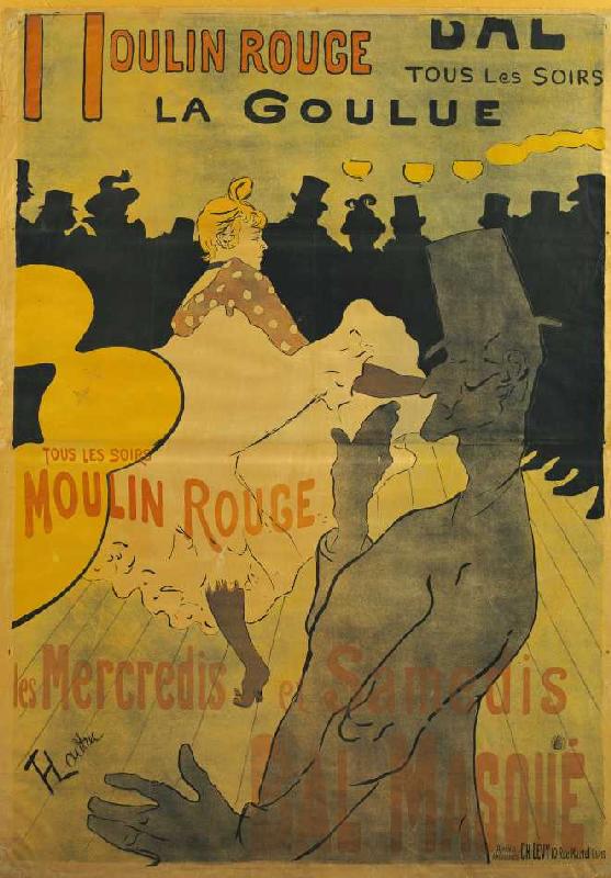 Moulin-Rouge, La Goulue à Henri de Toulouse-Lautrec
