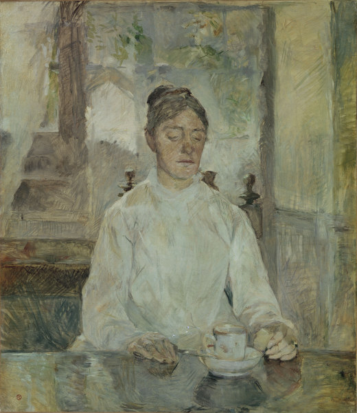 Mother at breakfast à Henri de Toulouse-Lautrec