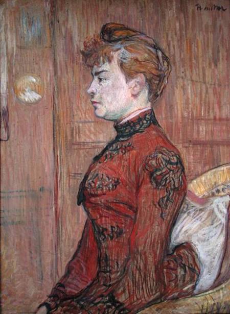 Portrait Study of a Woman in Profile à Henri de Toulouse-Lautrec
