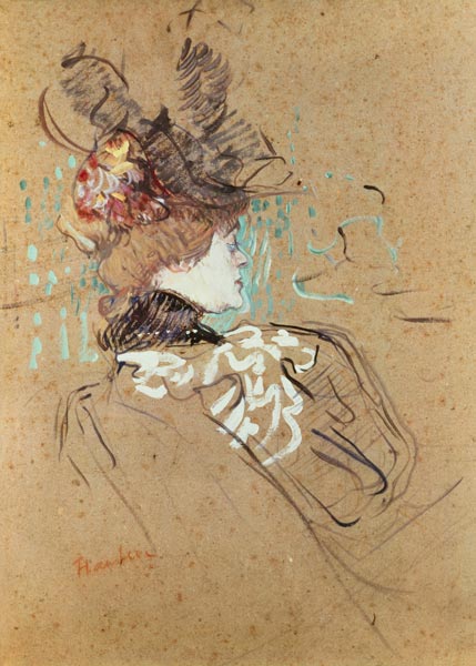 DPX/113 Profile of a Woman à Henri de Toulouse-Lautrec