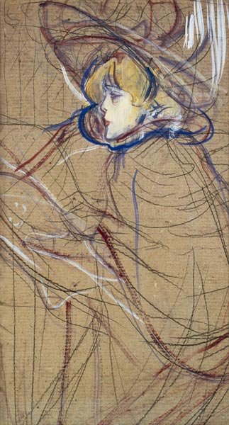 Profile of a Woman: Jane Avril à Henri de Toulouse-Lautrec