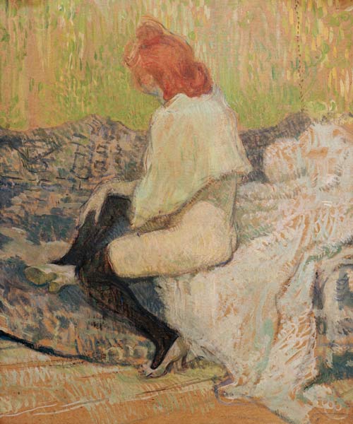 Red-haired woman à Henri de Toulouse-Lautrec