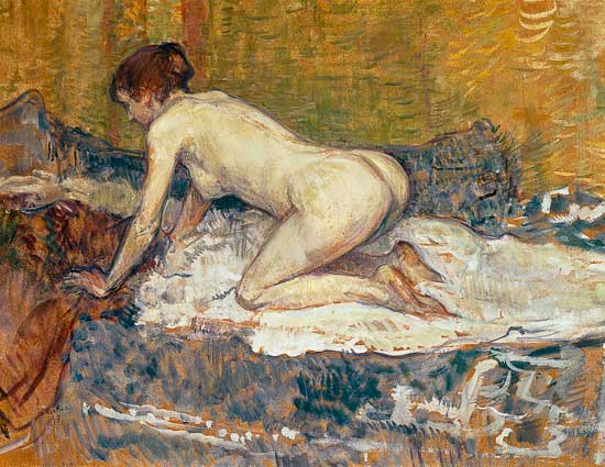 Red-Headed Nude Crouching à Henri de Toulouse-Lautrec