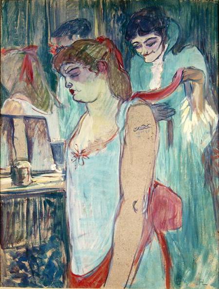 The Tattooed Woman or The Toilet à Henri de Toulouse-Lautrec