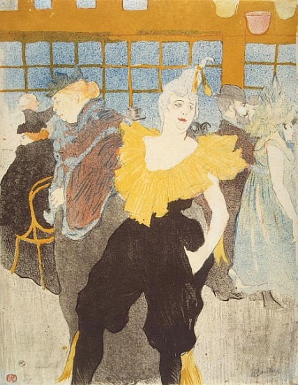 The Clownesse in the Moulin Rouge à Henri de Toulouse-Lautrec