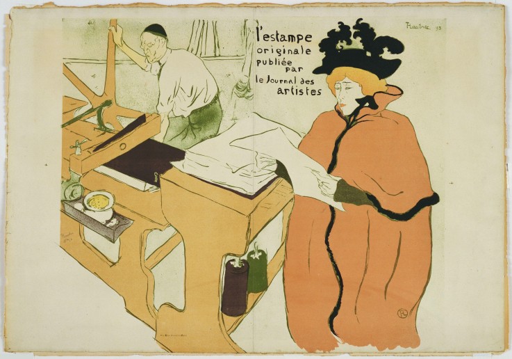 Wraparound cover for the portfolio L'Estampe originale à Henri de Toulouse-Lautrec