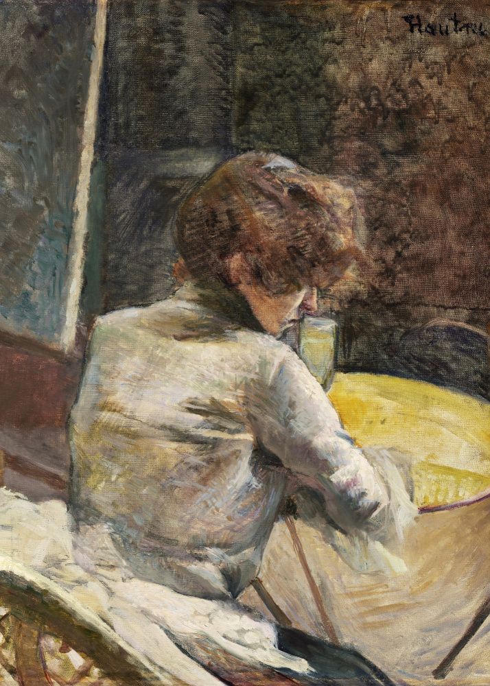 Waiting (ca.1887) à Henri de Toulouse-Lautrec