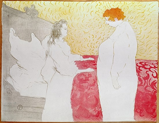 Woman in Bed, Profile - Waking Up, 1896 (crayon, brush and spatter lithograph, printed in four colou à Henri de Toulouse-Lautrec