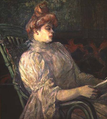 Woman Reading à Henri de Toulouse-Lautrec