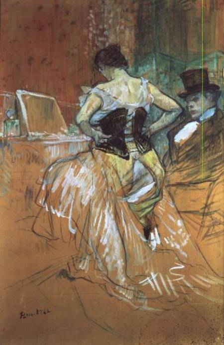 Woman at her Toilet, study for 'Elles' à Henri de Toulouse-Lautrec