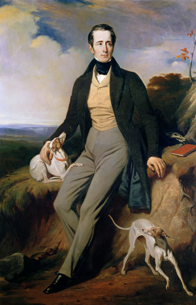 Portrait of Alphonse de Lamartine (1790-1869) à Henri Decaisne