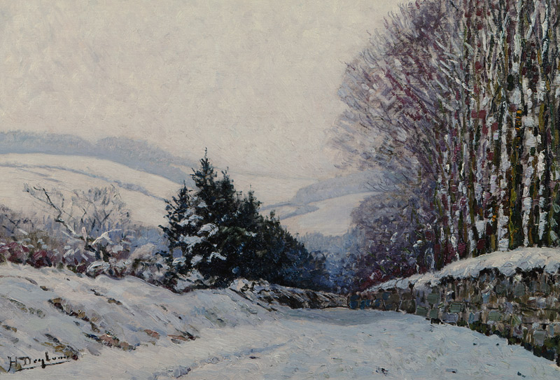 Winter Landscape  à Henri Deglume