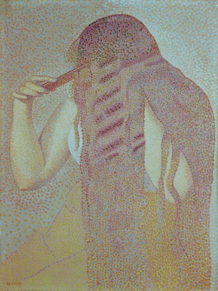 Femme, sepeignant les cheveux à Henri-Edmond Cross