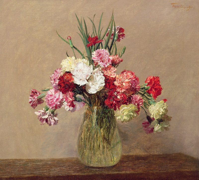 A Bouquet of Carnations à Henri Fantin-Latour