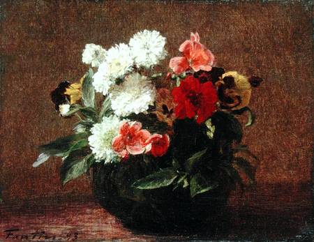 Flowers in a Clay Pot à Henri Fantin-Latour