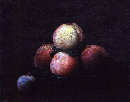 Still life of peaches and plums à Henri Fantin-Latour