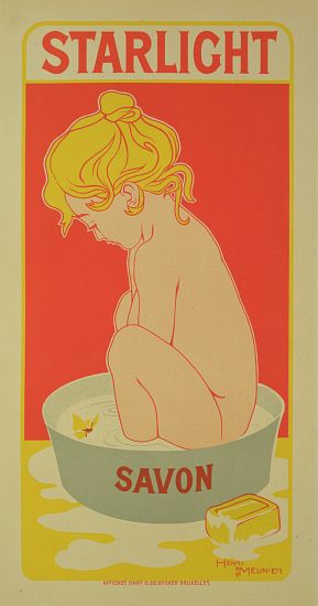 Reproduction of a poster advertising 'Starlight Soap' à Henri Georges Jean Isidore Meunier