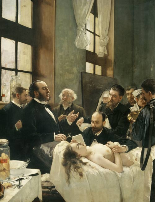 Before the Operation, or Doctor Pean teaching at Saint-Louis hospital à Henri Gervex