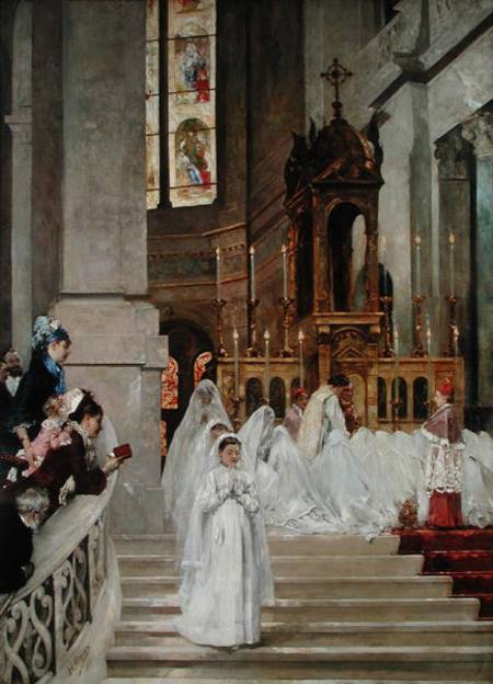 Communion at the Church of the Trinity à Henri Gervex