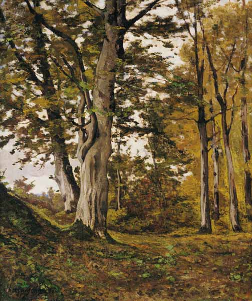 Forest at Fontainebleau à Henri Harpignies