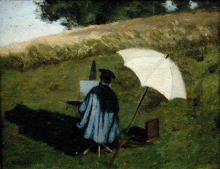 Desire Dubois Painting in the Open Air à Henri Joseph Constant Dutilleux