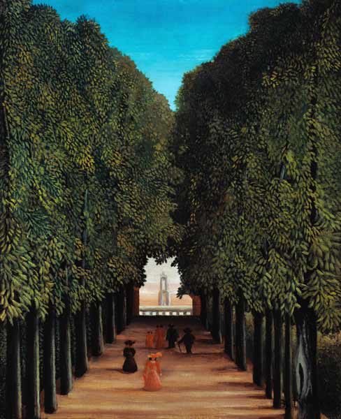 H.Rousseau, Allee in Park Saint-Cloud à Henri Julien-Félix Rousseau