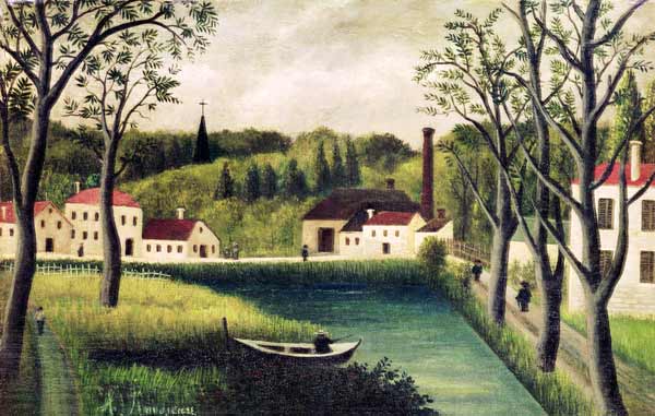 Landscape with a Fisherman à Henri Julien-Félix Rousseau