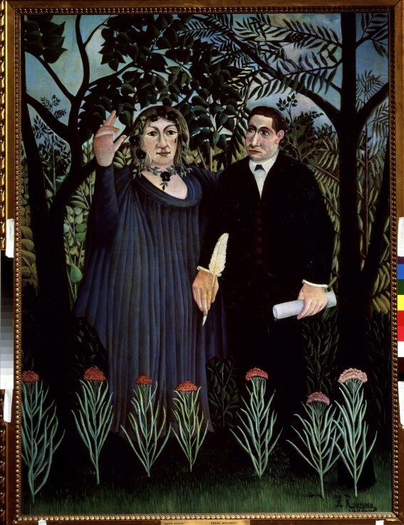 The Poet and his Muse. Portrait of Guillaume Apollinaire and Marie Laurencin à Henri Julien-Félix Rousseau