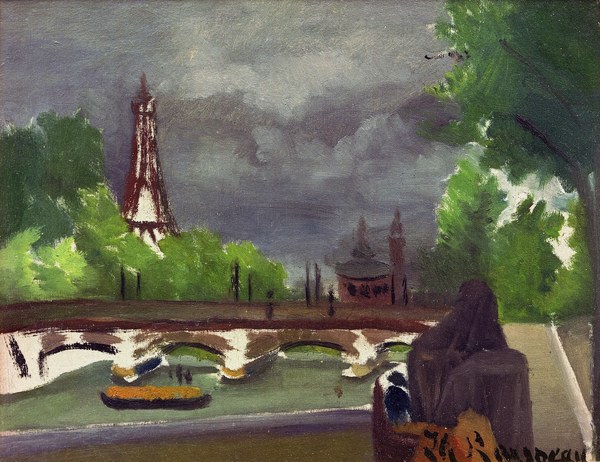 H.Rousseau, Eiffel Tower and Trocadéro à Henri Julien-Félix Rousseau