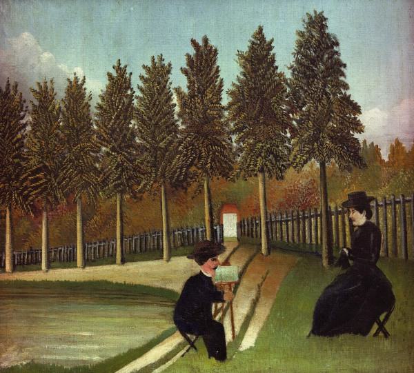 H.Rousseau, The Painter and his Wife à Henri Julien-Félix Rousseau