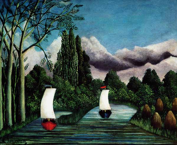 The Banks of the Oise à Henri Julien-Félix Rousseau