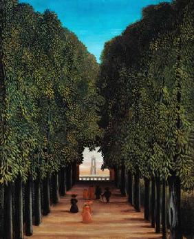 H.Rousseau, Allee in Park Saint-Cloud