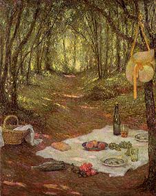 Pour le pique-nique couvert (dans la forêt des Gerberoy) à Henri Le Sidaner