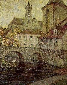 Moret. Pont, Église et Porte de Bourgogne