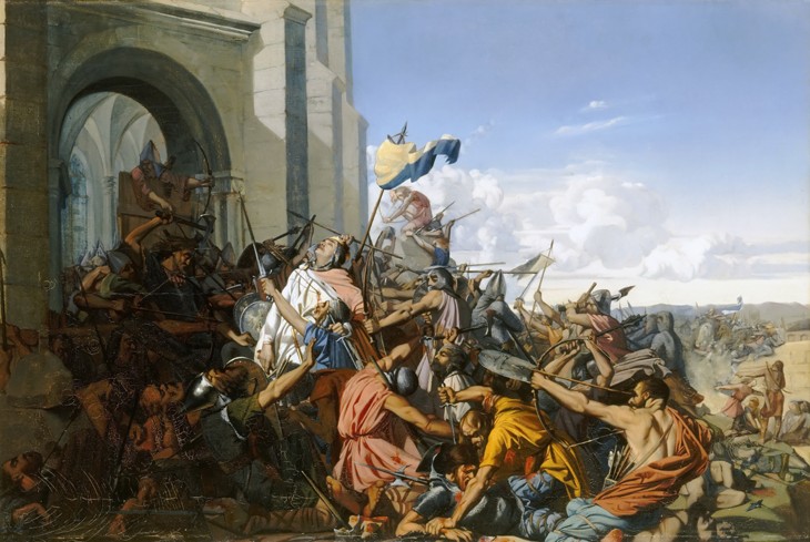 Death of Robert le Fort in the Battle of Brissarthe, 866 à Henri Lehmann