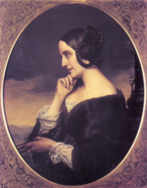 Portrait of Marie d’Agoult (1805-1876) à Henri Lehmann