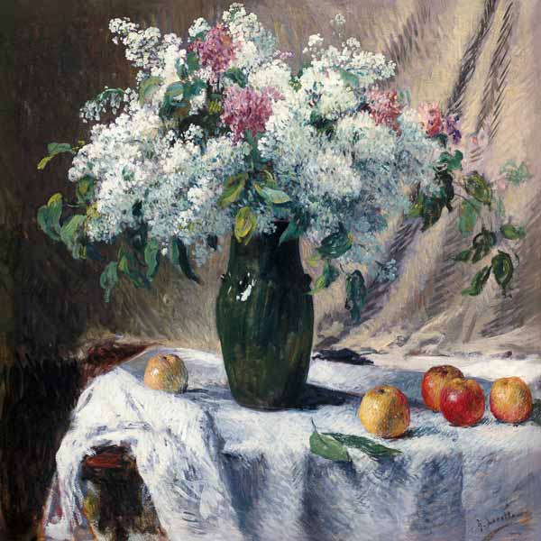 Vase of flowers à Henri Lerolle